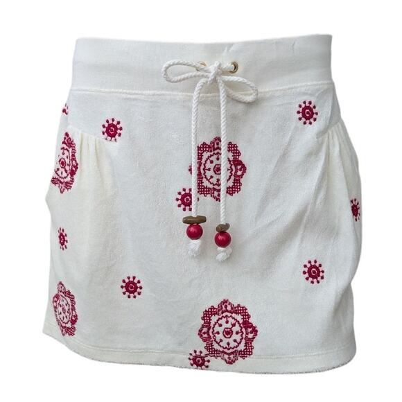 Vintage Juicy Couture Embroidered Terry Mini Skirt - Picture 1 of 16